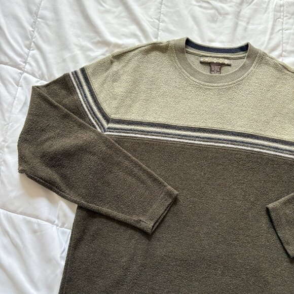 Vintage 90s Y2K Long Sleeve Sweater Mens Size XL Green Fleece Skater Grunge Goth - Picture 2 of 7